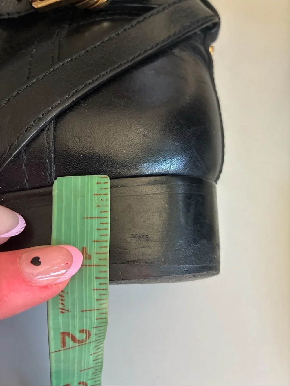 Tory Burch Black Leather Knee-High riding Boots with Gold Logo Accents